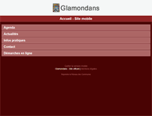 Tablet Screenshot of glamondans.fr